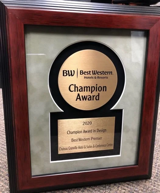 Best Western Design Champion Award 2020 badge