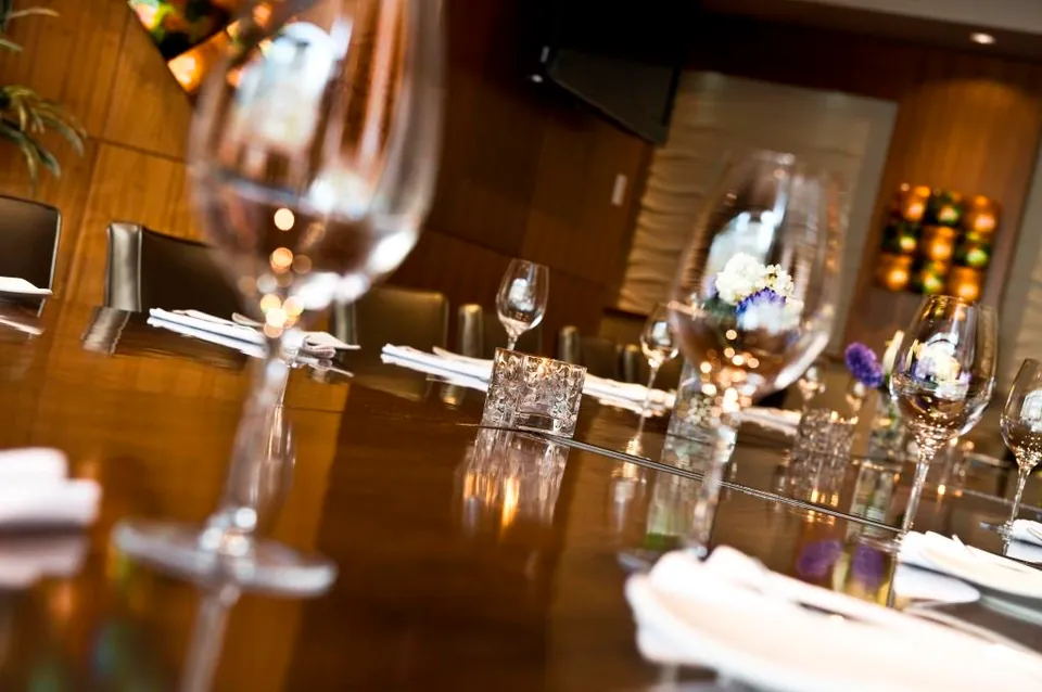 Broadway Room boardroom table detail at Chateau Granville (4 of 4)
