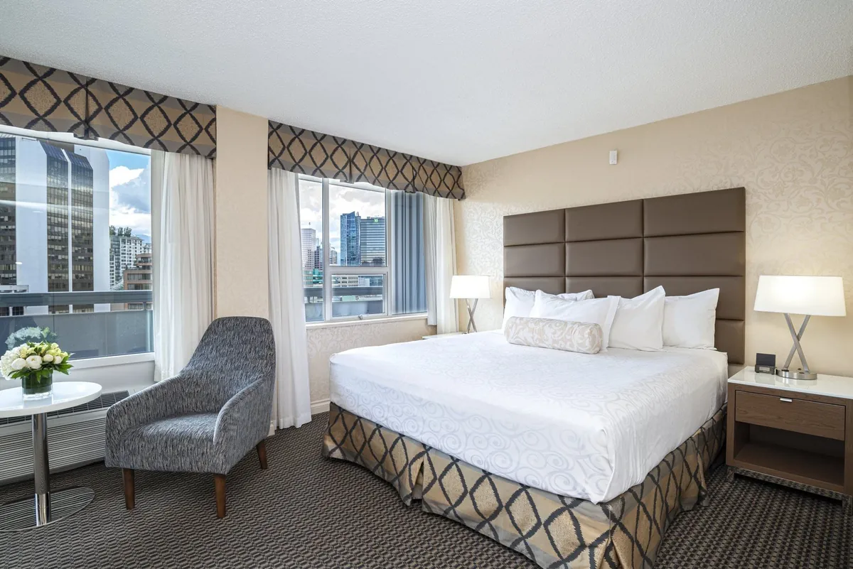 Executive King Room with king bed and city view at Chateau Granville