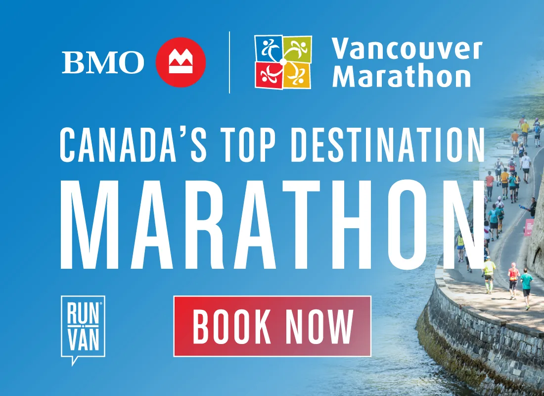 BMO Vancouver Marathon 2027 hotel package — a $75 race-registration credit with your Chateau Granville stay booked through Stay Vancouver Hotels