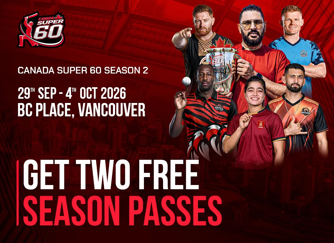 Canada Super 60 Season 2 cricket offer for Chateau Granville bookings through Stay Vancouver Hotels